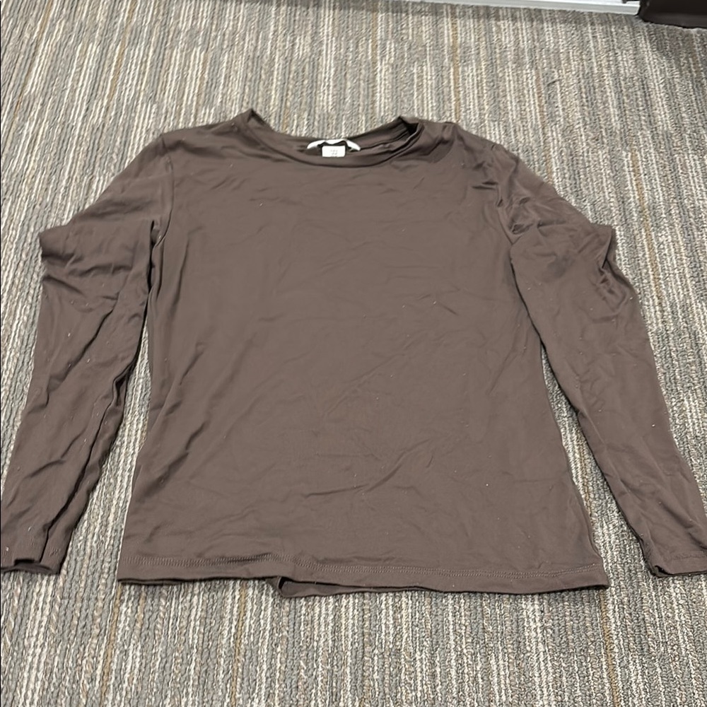 H&M Brown Slim Fit Shirt